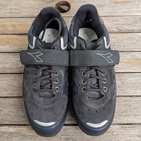 2 For $50! Diadora cycling shoes w cleats mens 8.5 - Picture 5 of 13